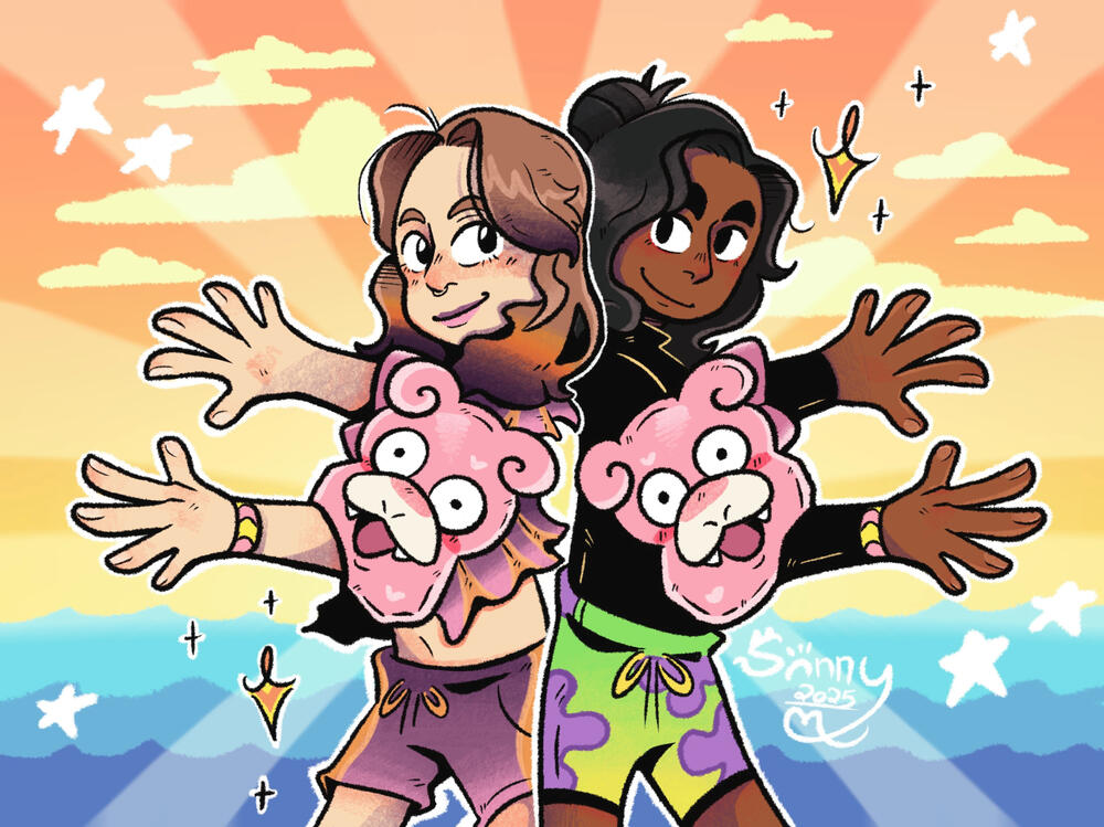 Kyo and Evan w/ Matching Floaties (click)